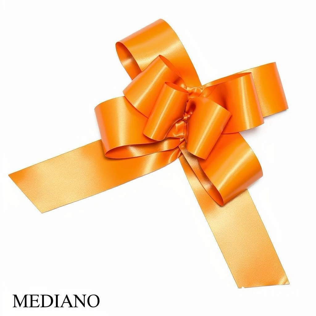 MOÑO PARA ARMAR MEDIANO X 50 NARANJA
