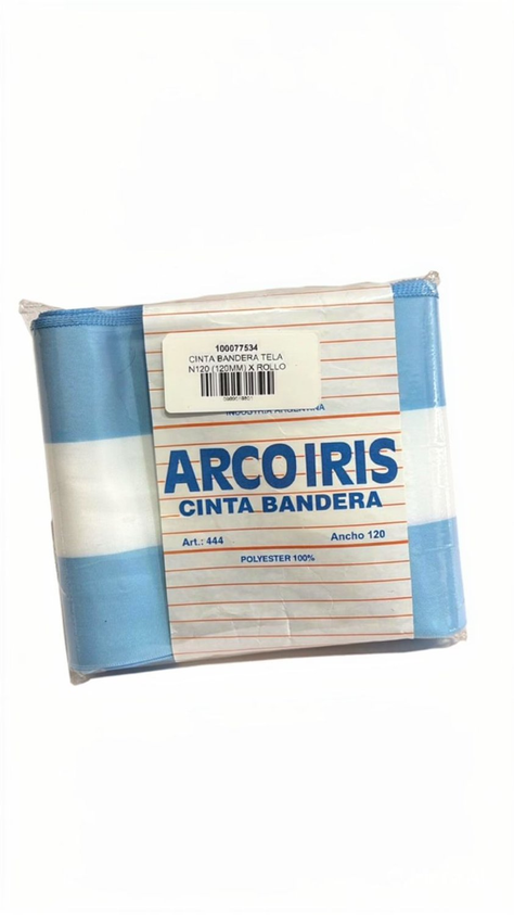 CINTA BANDERA TELA N120 120MM X ROLLO 10 MTS
