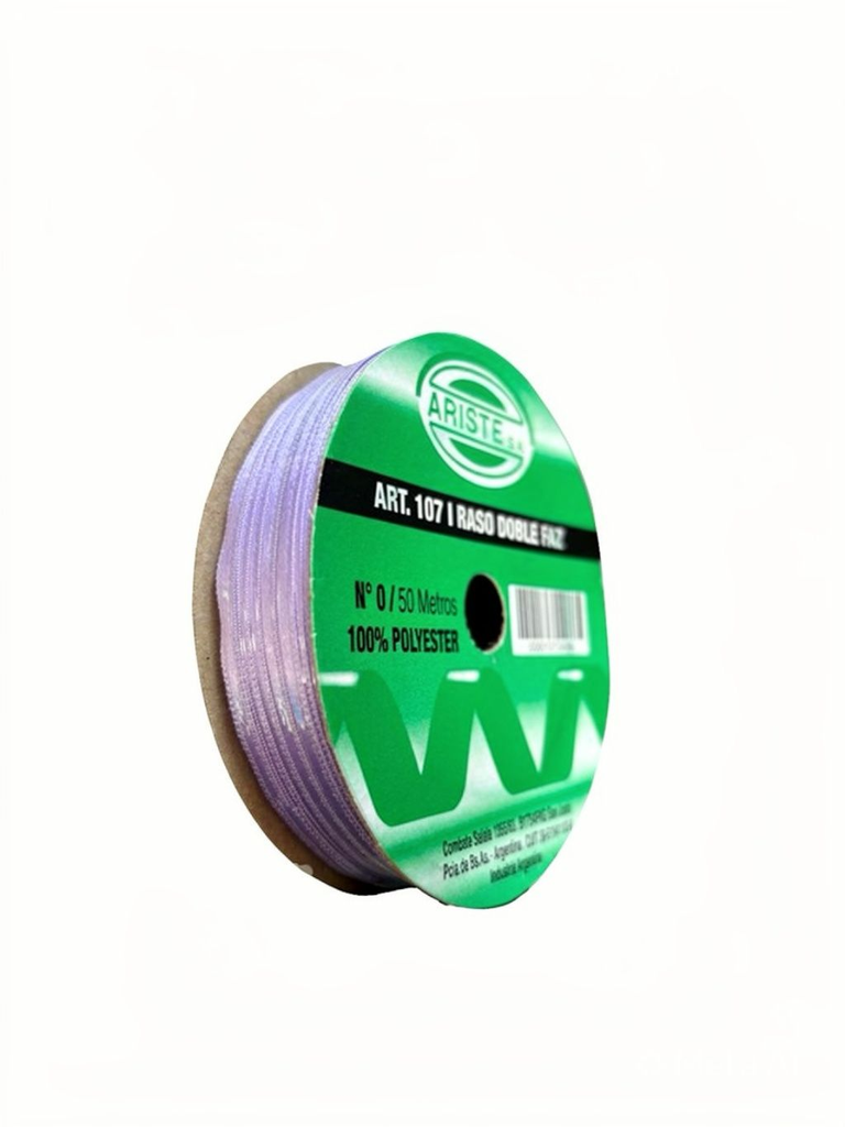 CINTA RASO DOBLE FAZ N0 LILA (3MM) X 50MTS