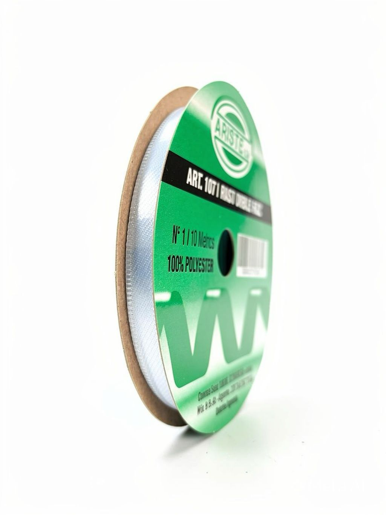 CINTA RASO DOBLE FAZ N1 CELESTE (6MM) X 10MTS