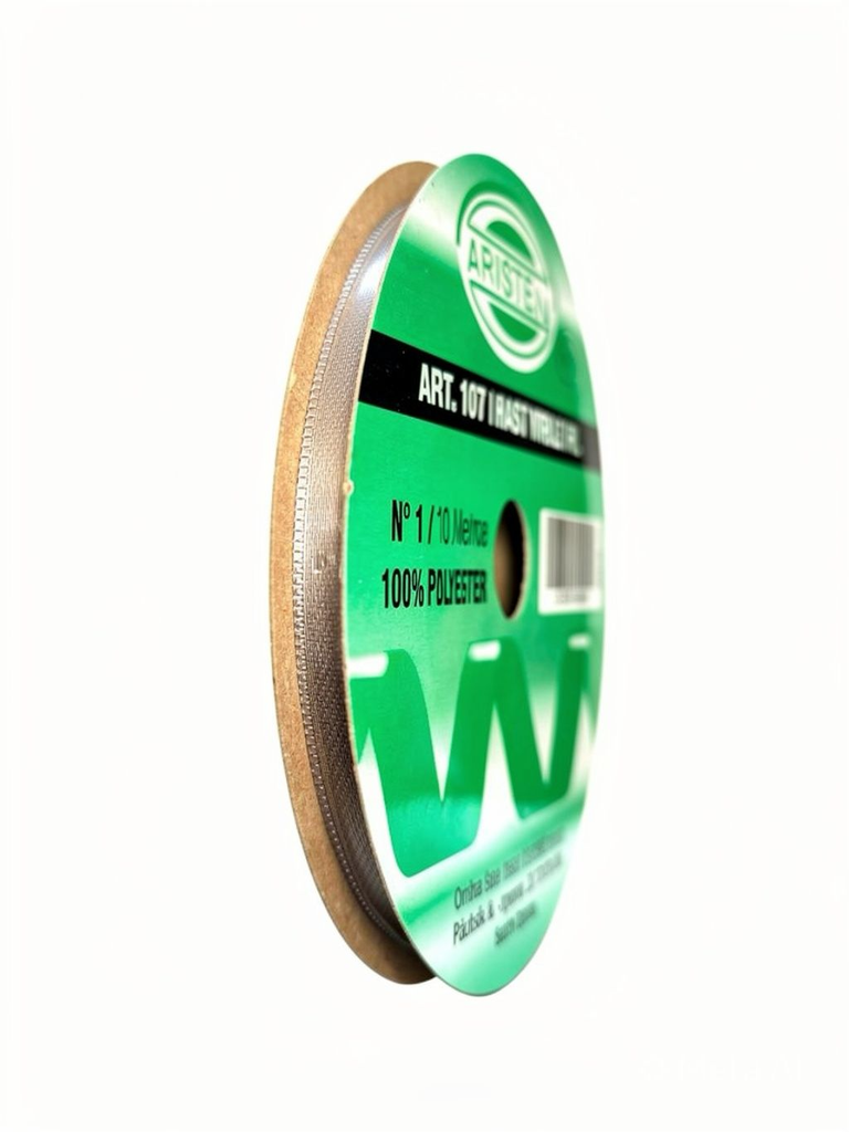 CINTA RASO DOBLE FAZ N1 PLATA (6MM) X 10MTS