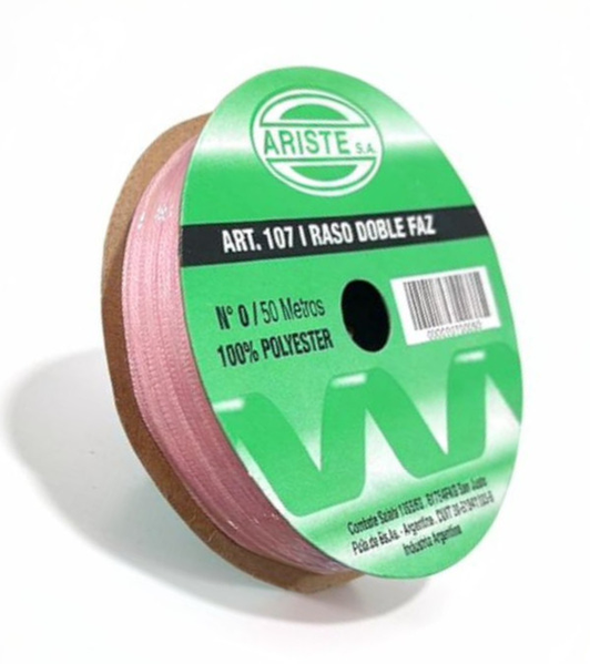 CINTA RASO DOBLE FAZ N0 ROSA (3MM) X 50MTS