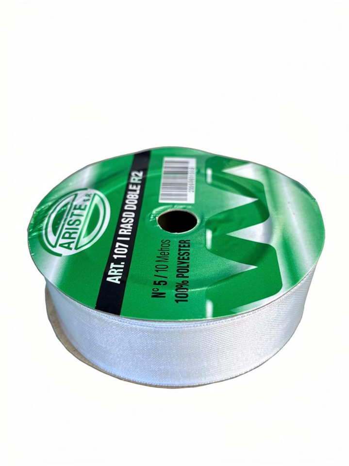 CINTA RASO DOBLE FAZ N5 CELESTE (25MM) X 10MTS