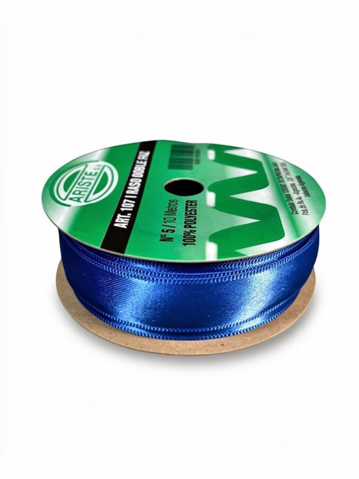 CINTA RASO DOBLE FAZ N5 AZUL (25MM) X 10MTS