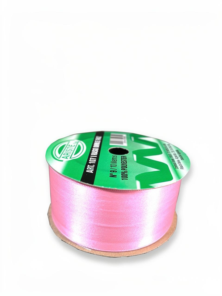 CINTA RASO DOBLE FAZ N9 ROSA (40MM) X 10MTS