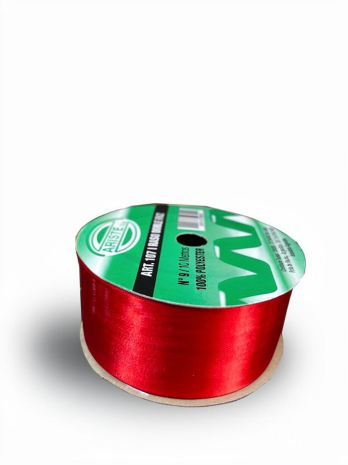CINTA RASO DOBLE FAZ N9 ROJO (40MM) X 10MTS