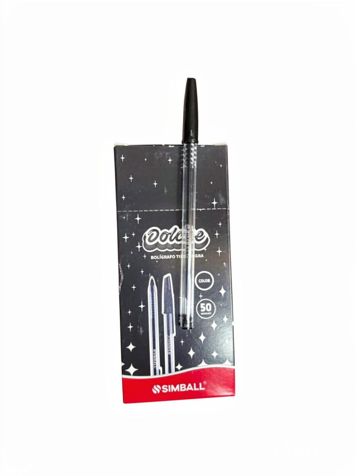 BOLIGRAFO SIMBALL DOLCHE NEGRO 1MM CAJA X50 UNID.