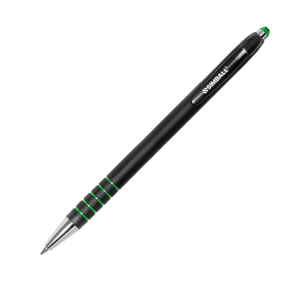 BOLIGRAFO SIMBALL RETRACTIL CITY VERDE
