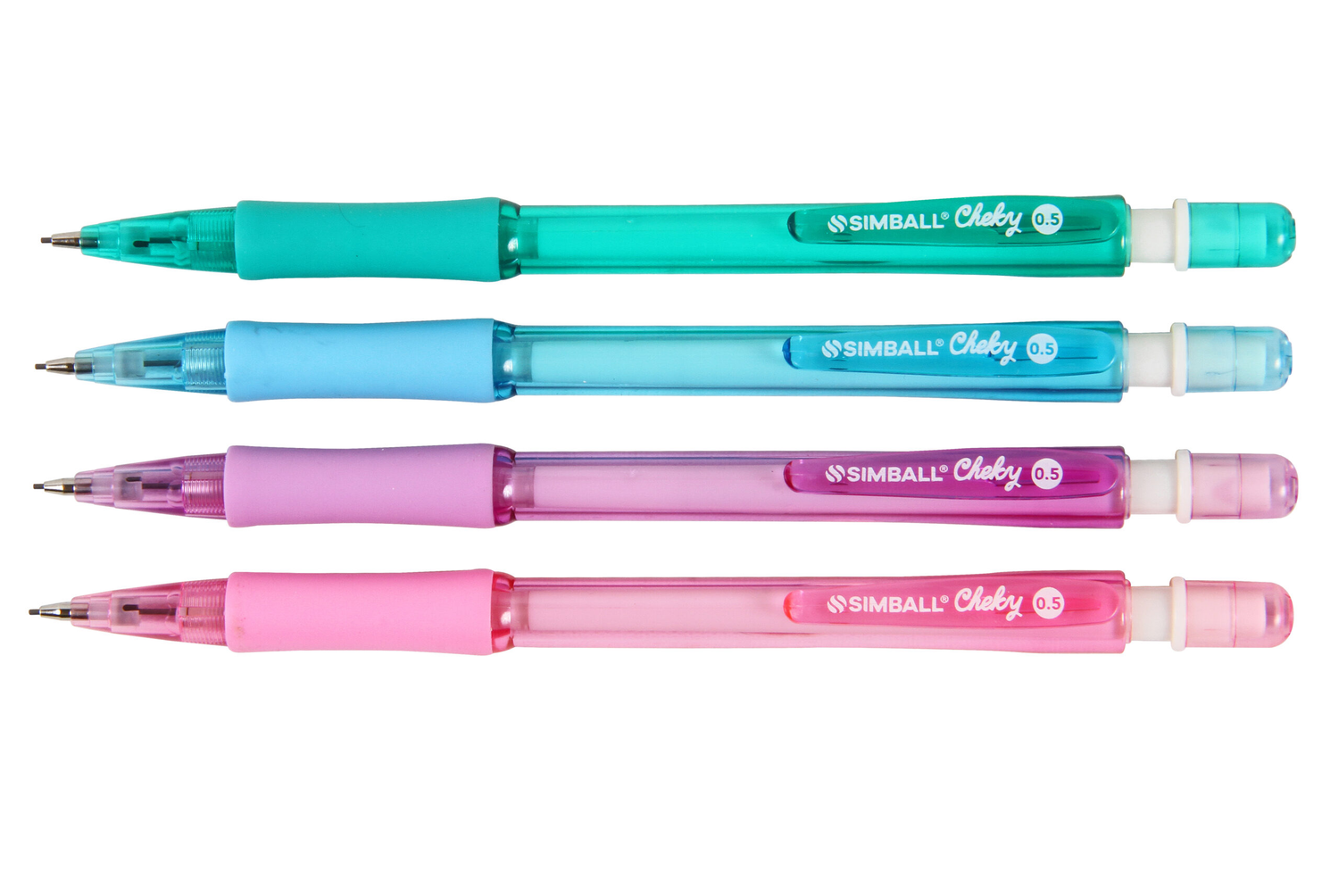 LAPIZ MECANICO CHEKY CON GRIP DE GOMA TRAZO 0.5 MM (SIMBALL) X 1