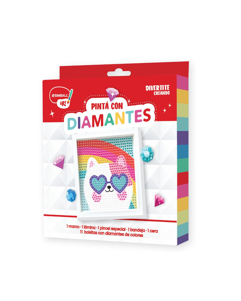 PINTA CON DIAMANTES GATO