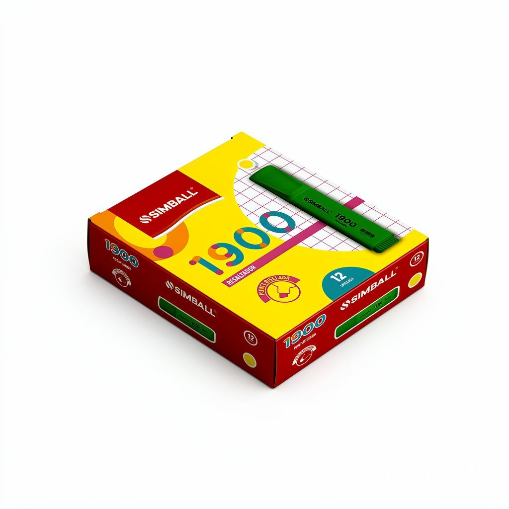 RESALTADOR SIMBALL 1900 VERDE CAJA X12 UNID.