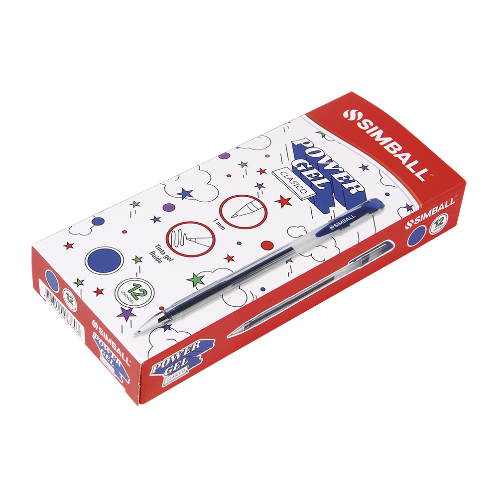 BOLIGRAFO SIMBALL POWER GEL COLOR Azul