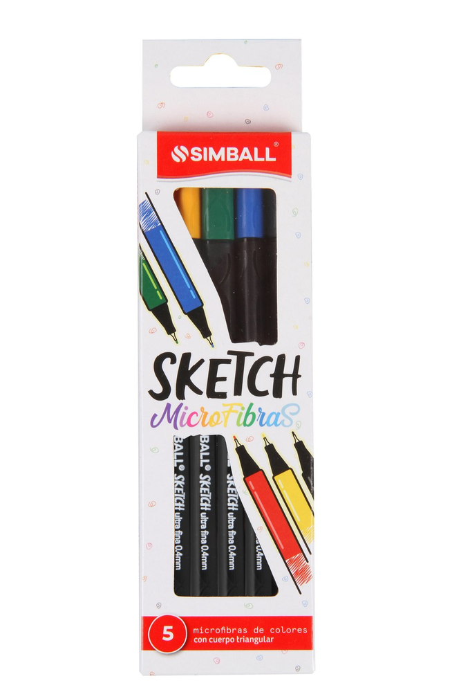 MICROFIBRA SIMBALL SKETCH BLISTER X 5