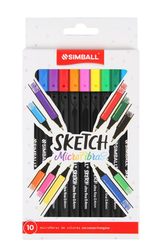 MICROFIBRA SIMBALL SKETCH BLISTER X10