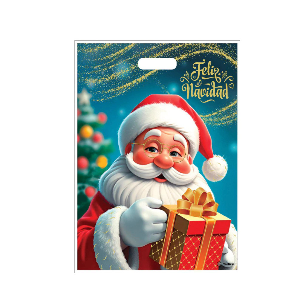 BOLSA RIÑON 40X50 X 50 PAPA NOEL W-12 40 MIC