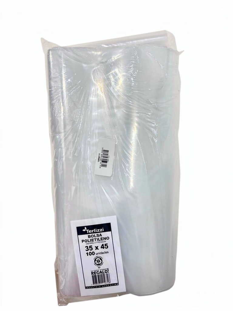BOLSA ZIPPER 35X45 PAQ X 100