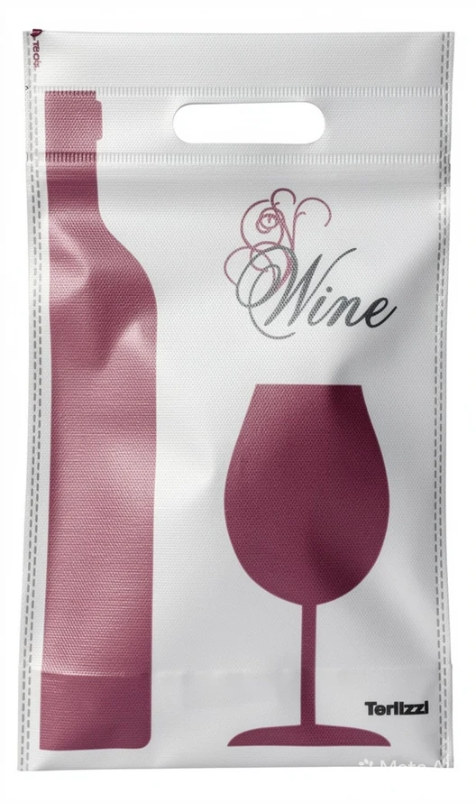 BOLSA FRISELINA 22.5 X 50 ESTAMPADA VINO BLANCA 8A-151 X 20 UNID.
