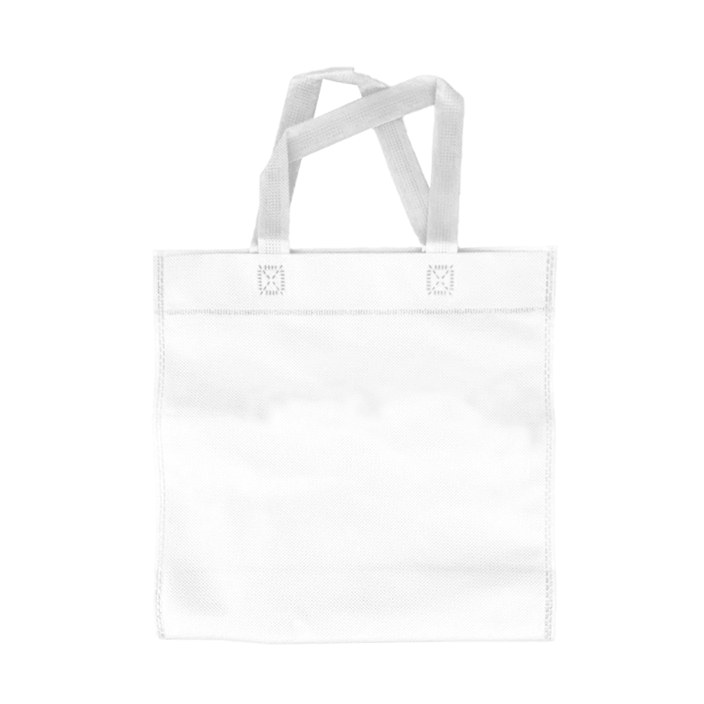 BOLSA FRISELINA CHICA 30X30 CON ASA BLANCO 2K-16 X 10 UNID.
