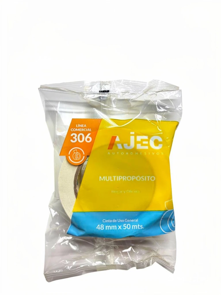 CINTA ADHESIVA DE PAPEL 48 MM X 50 MTS AJEC 