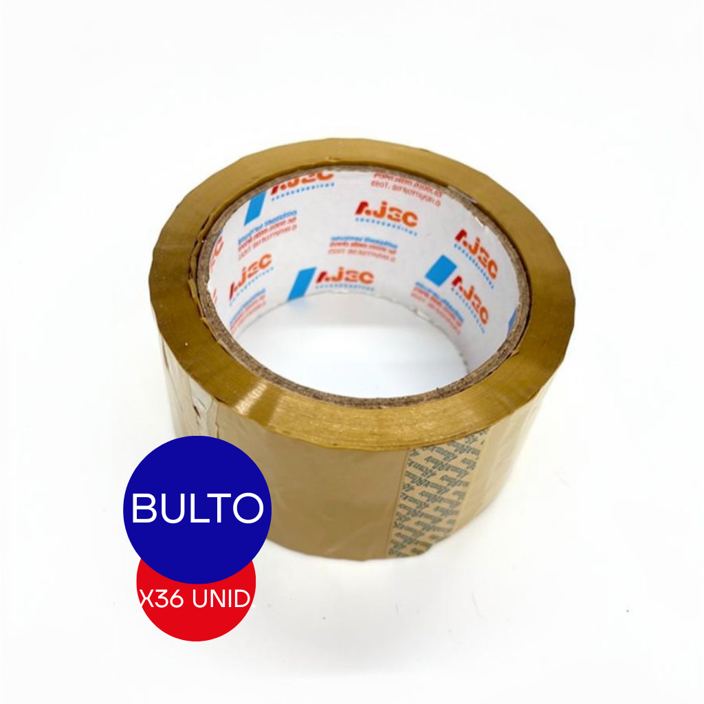 CINTA ADHESIVA MARRON 48MM X 80 MTS AJEC BULTO X 36 UNID.