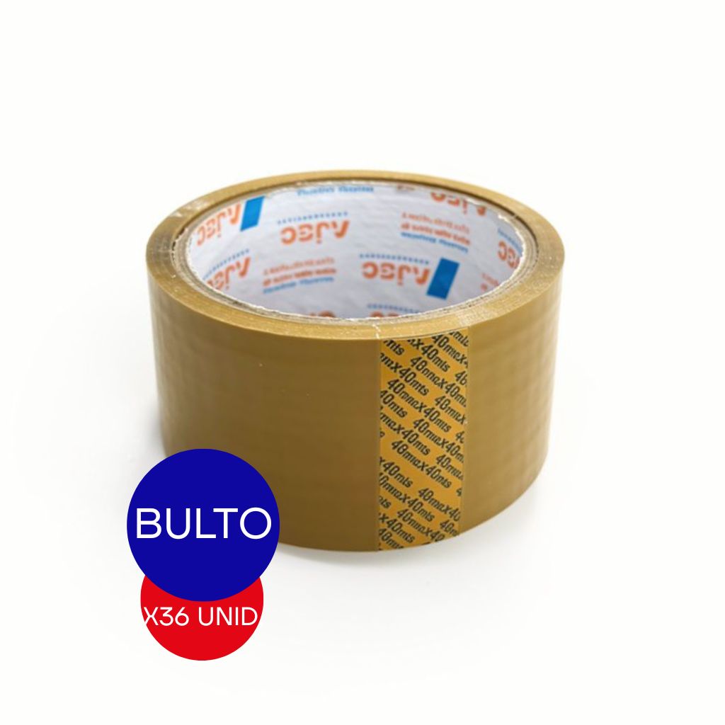 CINTA ADHESIVA MARRON 48 MM X 40 MTS AJEC BULTO X 36 UNID.