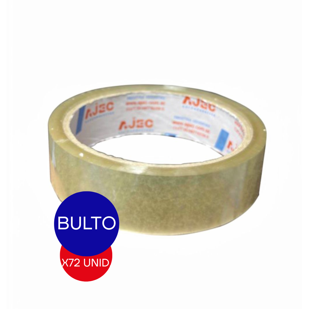 CINTA ADHESIVA TRANSP. 24 MM X 40 MTS AJEC BULTO X 72 UNID.