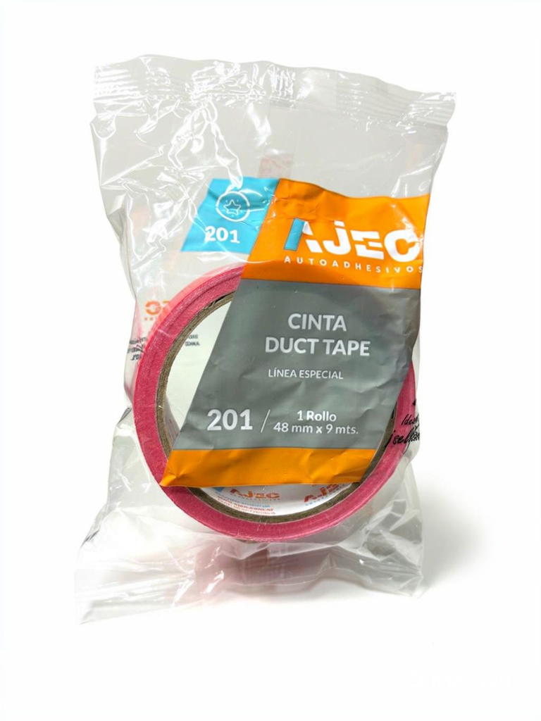CINTA DUCT TAPE 48MM X 9MTS ROJA AJEC