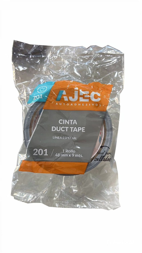 CINTA DUCT TAPE 48MM X 9MTS GRIS AJEC