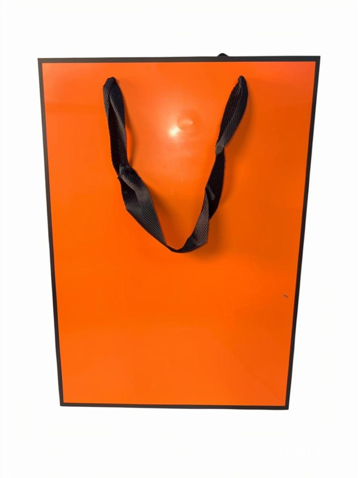 BOLSAS ESTILO CHANNEL 20X28X9.5CM NARANJA PACK X12 UNID.