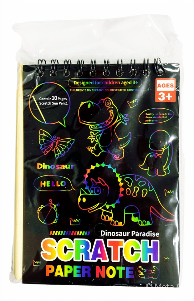 LIBRETA MAGICA PARA RASPAR Y DIBUJAR 10X15CM BAK-1258S