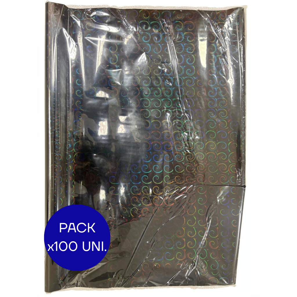 PAPEL HOLOGRAFICO NEGRO PAQ X100