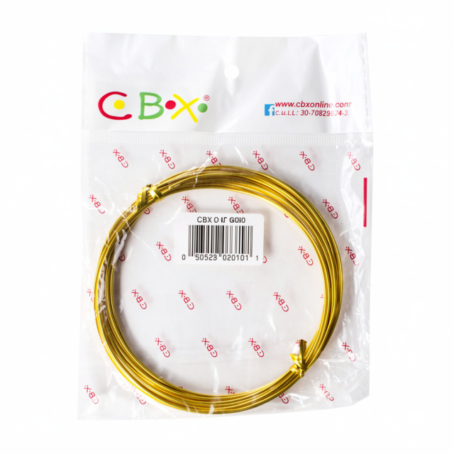 ALAMBRE ALUMINIO 1MM X 5MTS DORADO CBX