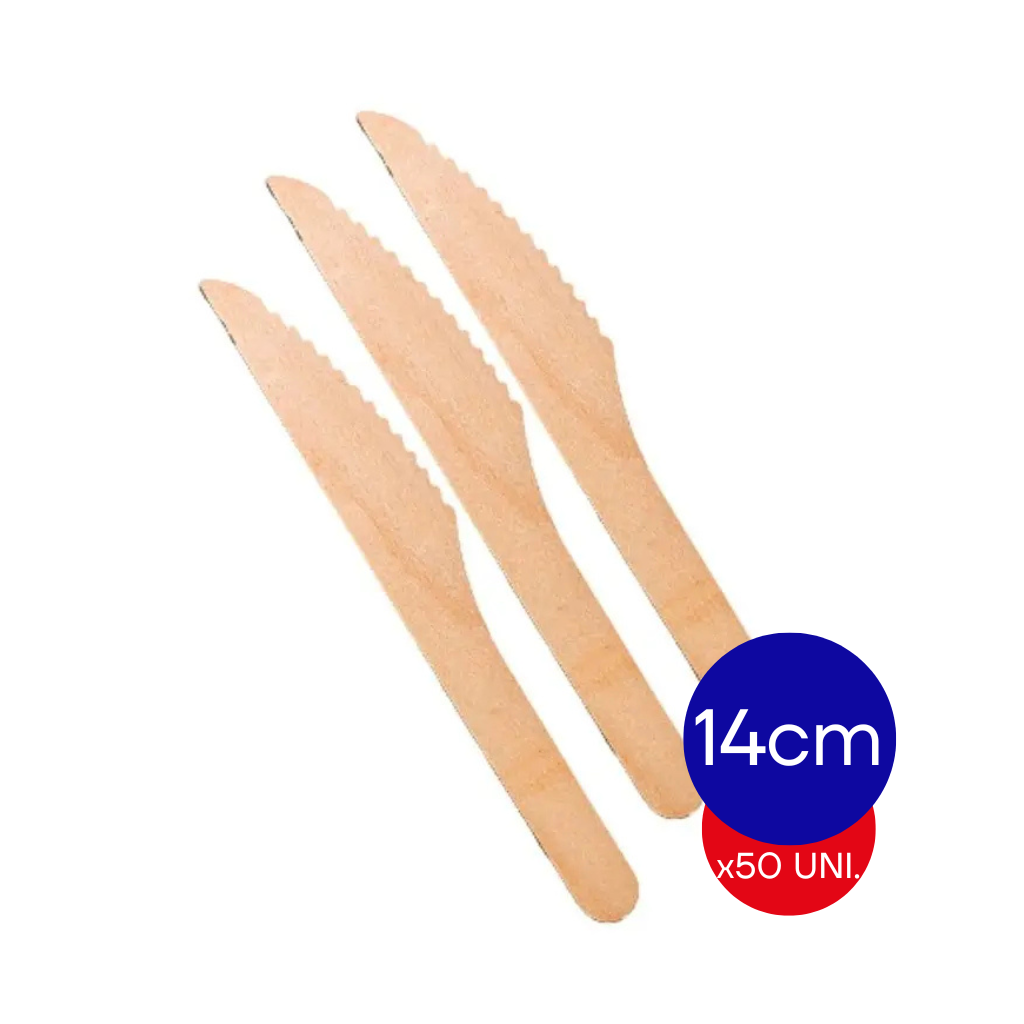 CUCHILLO BAMBU MADERA X50 UNID.