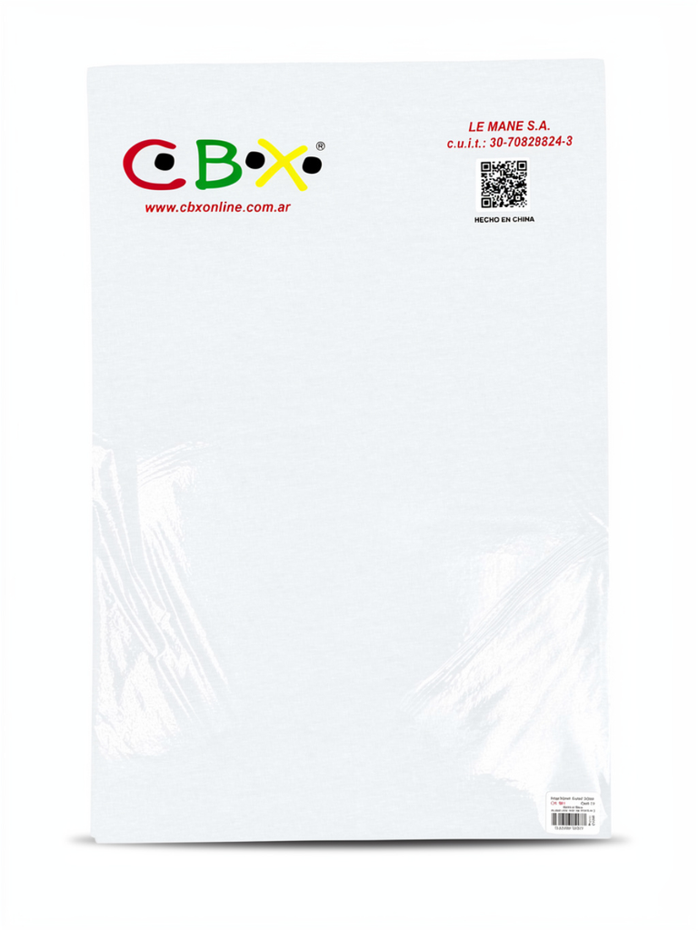 GOMA EVA GLITTER CBX M-1 BLANCO