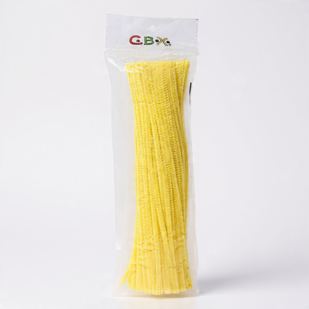 LIMPIA PIPA COMUN AMARILLO PASTEL (16) PAQ X100