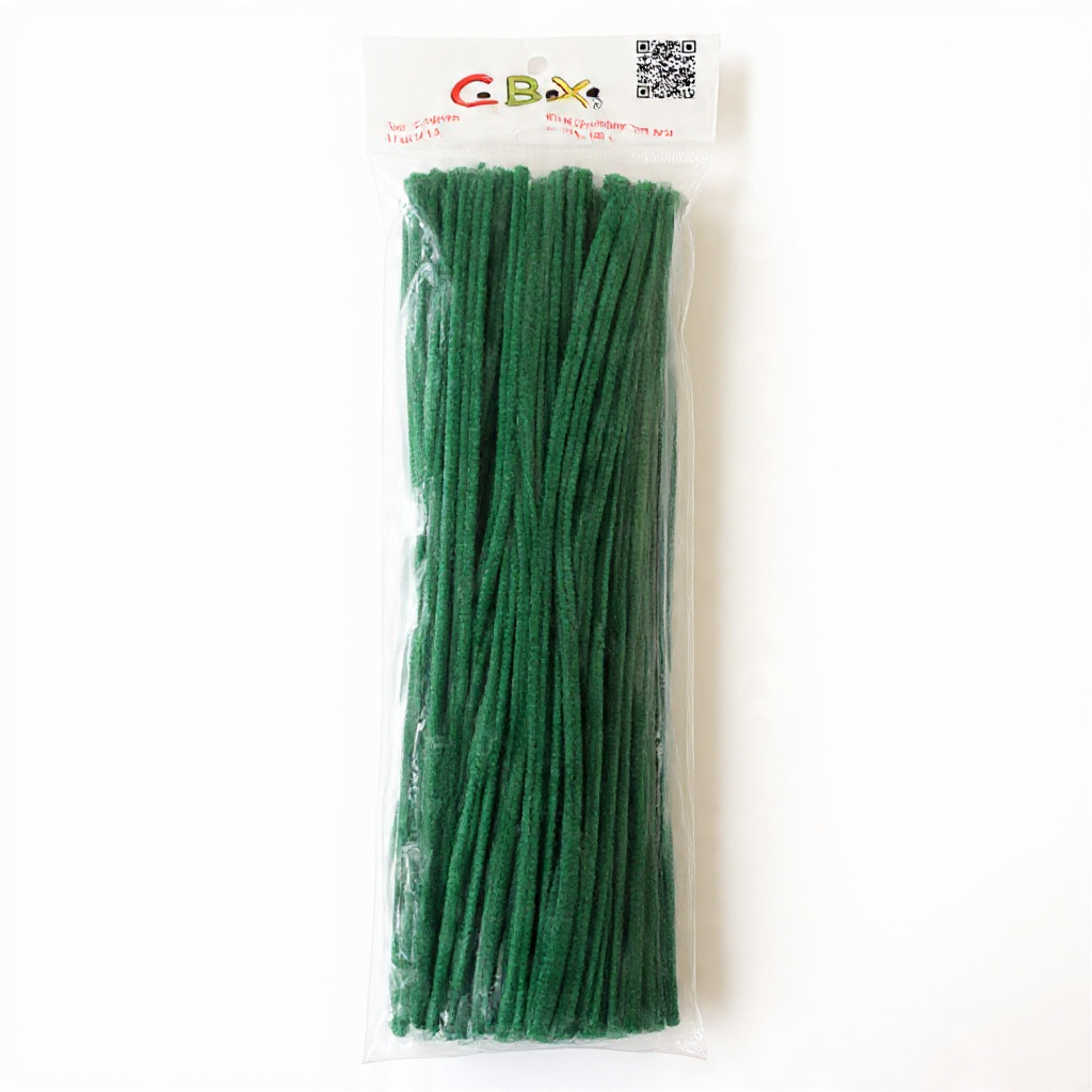 LIMPIA PIPA COMUN VERDE OSCURO PAQ X100