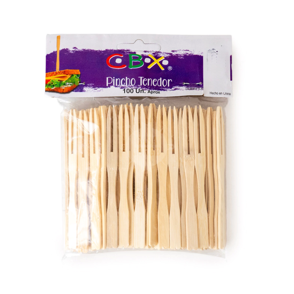 PINCHO TENEDOR 9CM X 100 UNID CBX