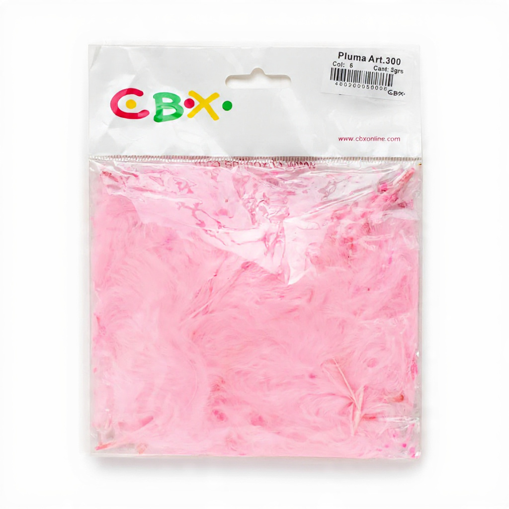 PLUMAS X 50 U CBX ROSA CLARO