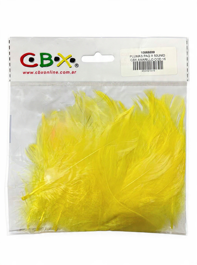 PLUMAS X 50 U CBX AMARILLO COD 16