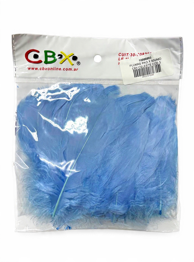 PLUMAS X 50 U CBX CELESTE COD 3
