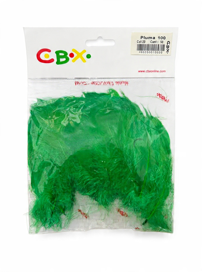 PLUMAS X 50 U CBX VERDE OSCURO COD 20