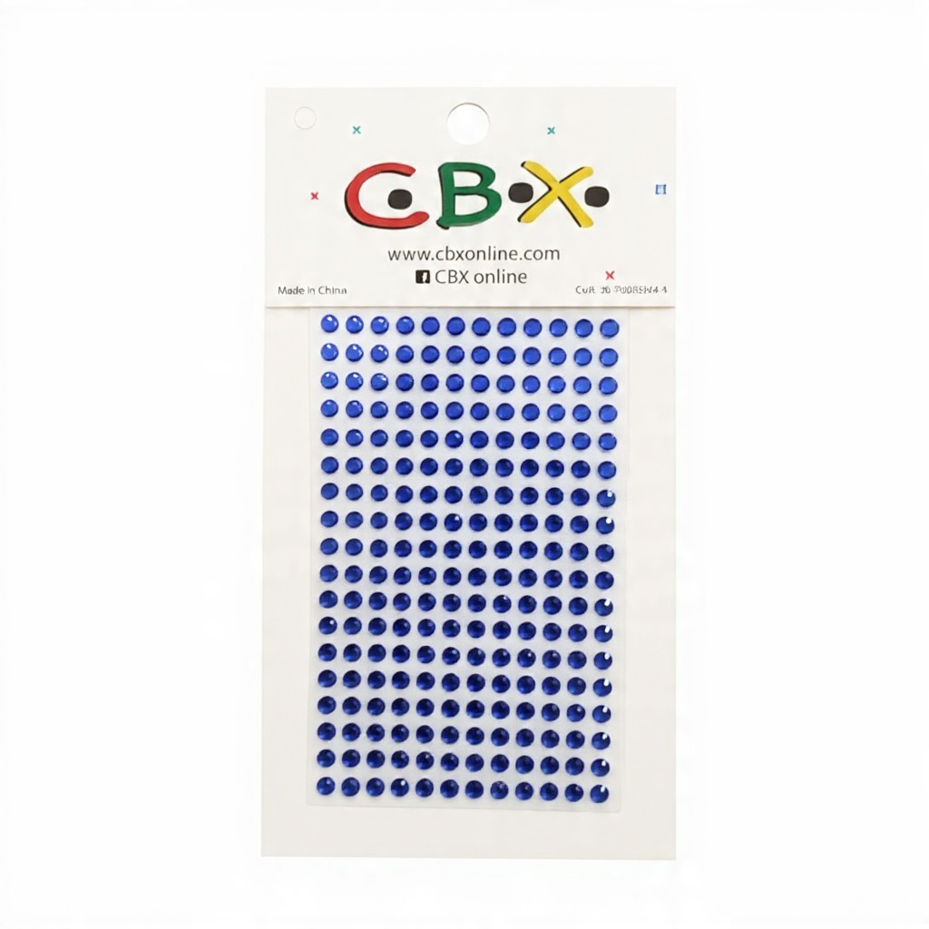 STICKER STRASS AZUL CBX