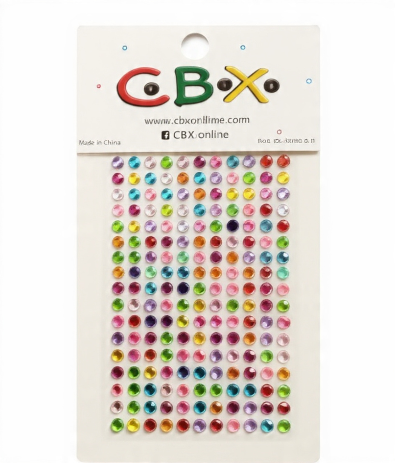 STICKER STRASS MULTICOLOR CBX