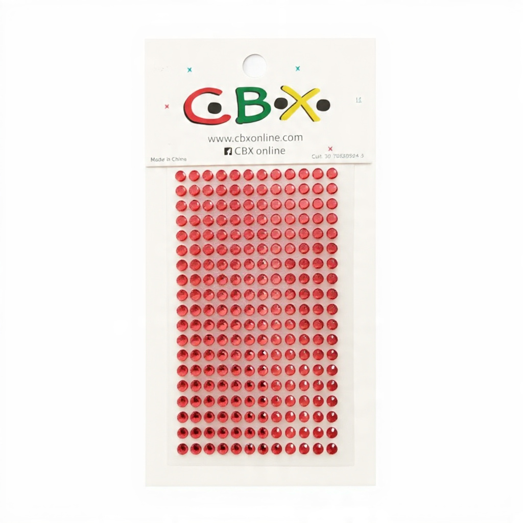 STICKER STRASS ROJO CBX