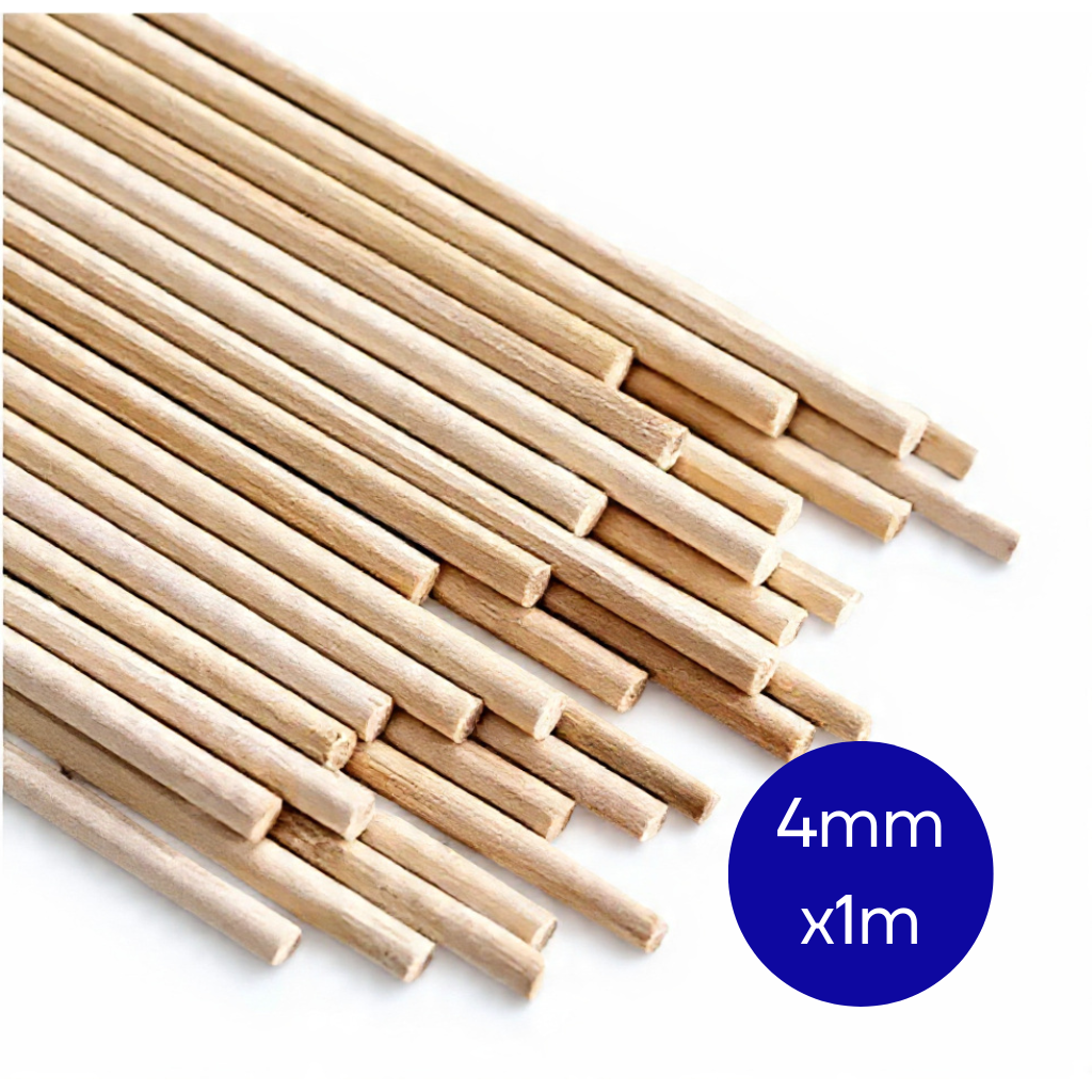 VARILLA MADERA 4MM X 1M