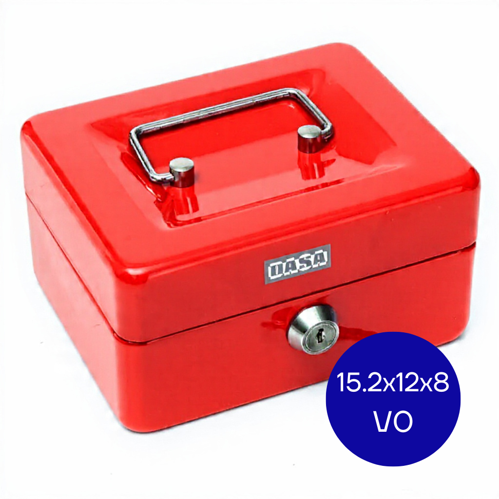 COFRE METALICO PORTA VLORES 15.2X12X8 V0 DASA ROJO