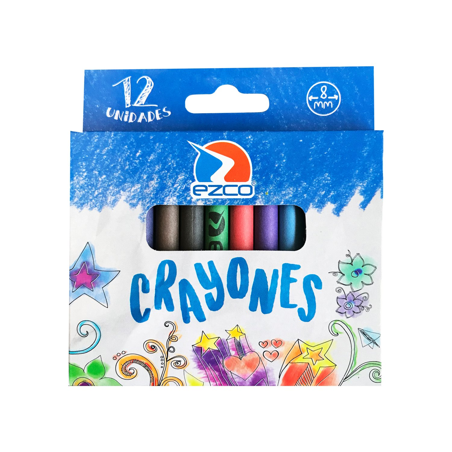 CRAYONES ESCOLARES EZCO X 12 UN