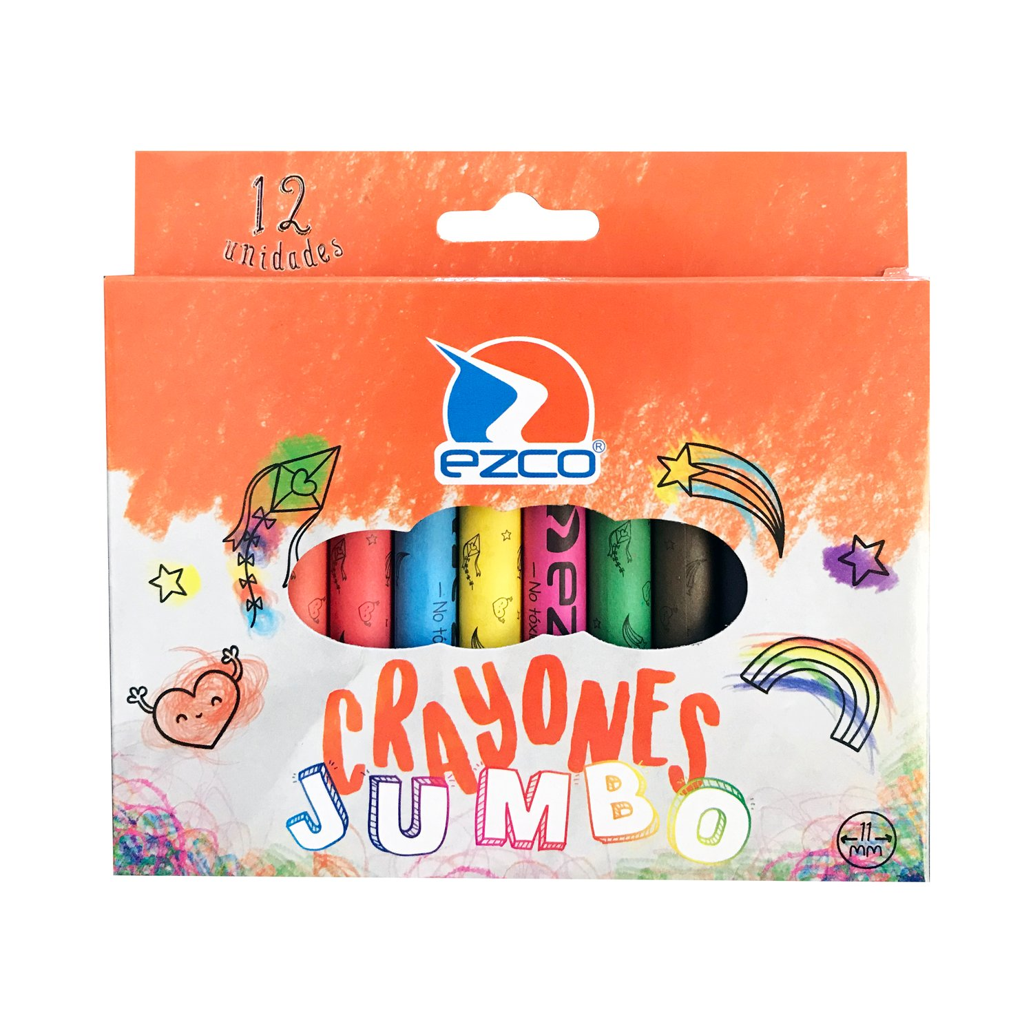 CRAYONES JUMBO EZCO X 12 UN