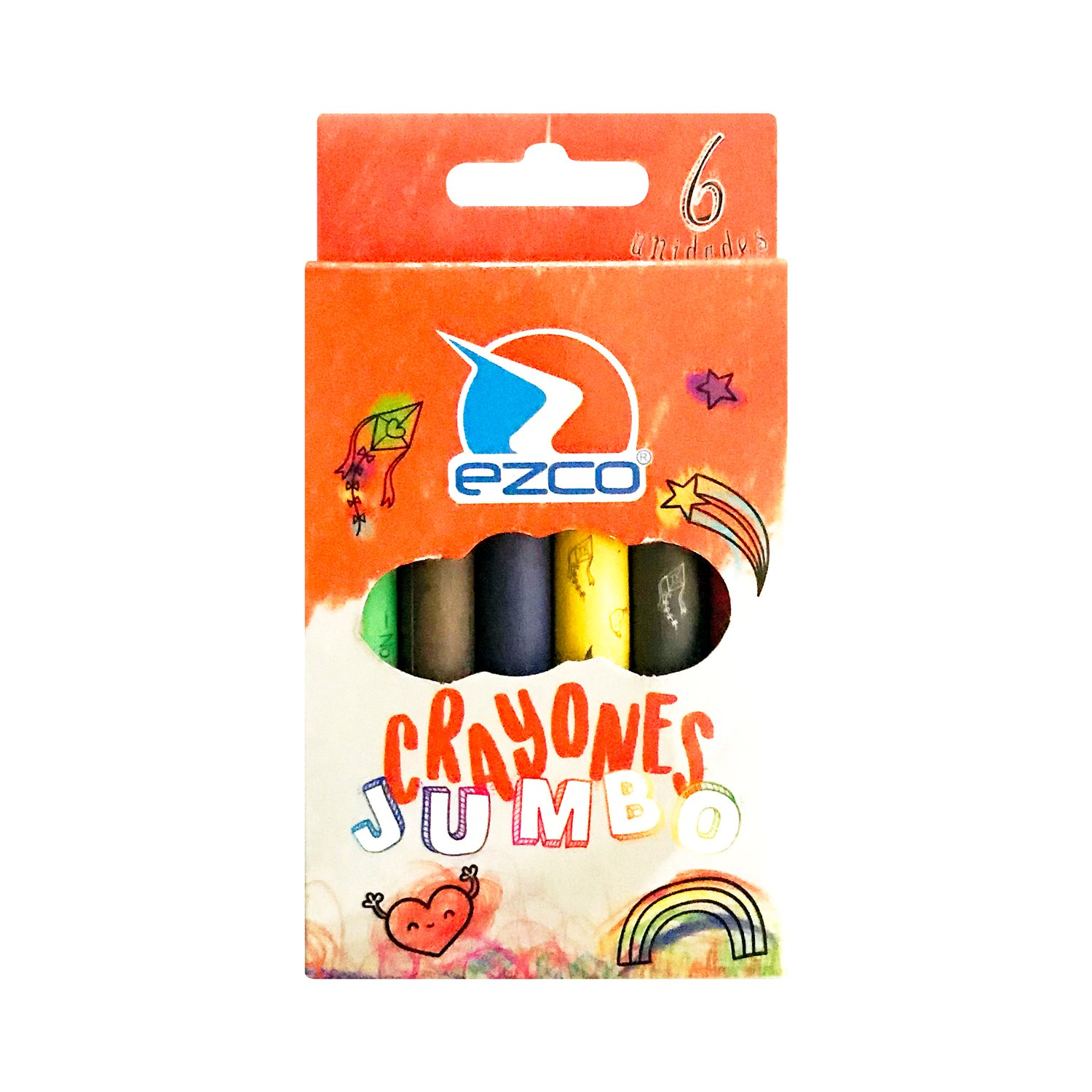 CRAYONES JUMBO EZCO X 6 UN