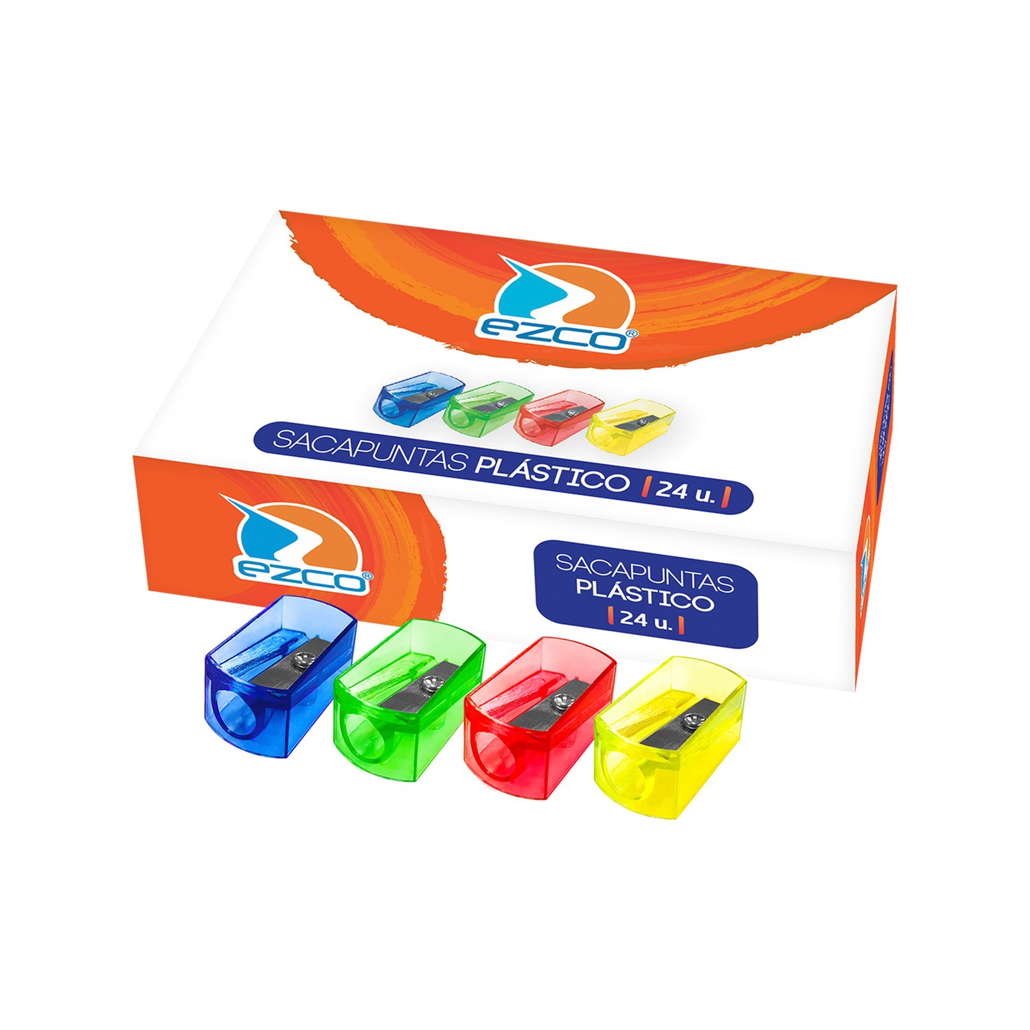 SACAPUNTA PLASTICO EZCO X24 UNID